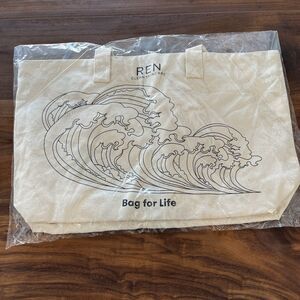 Ren Clean Skincare Bag For Life Canvas Tote